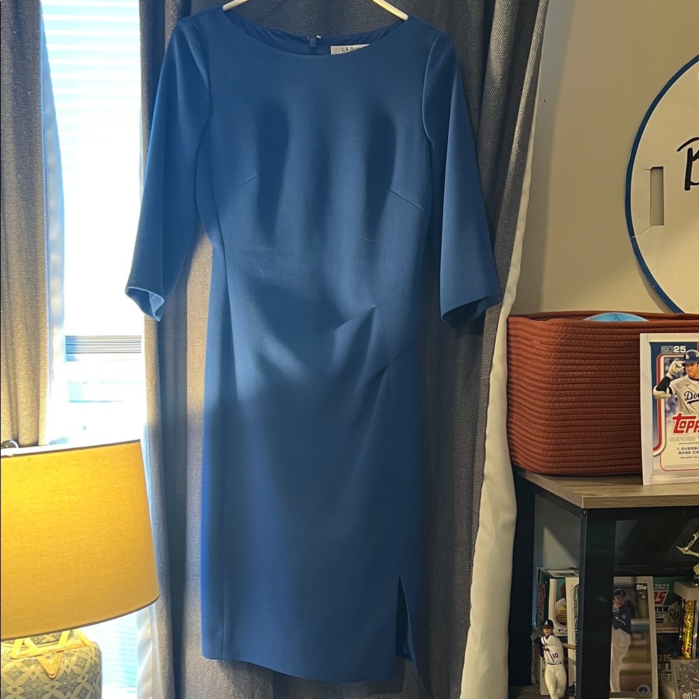 LK Bennett Royal Blue Dress sz 2 / eur 34 Kate Middleton princess of whales